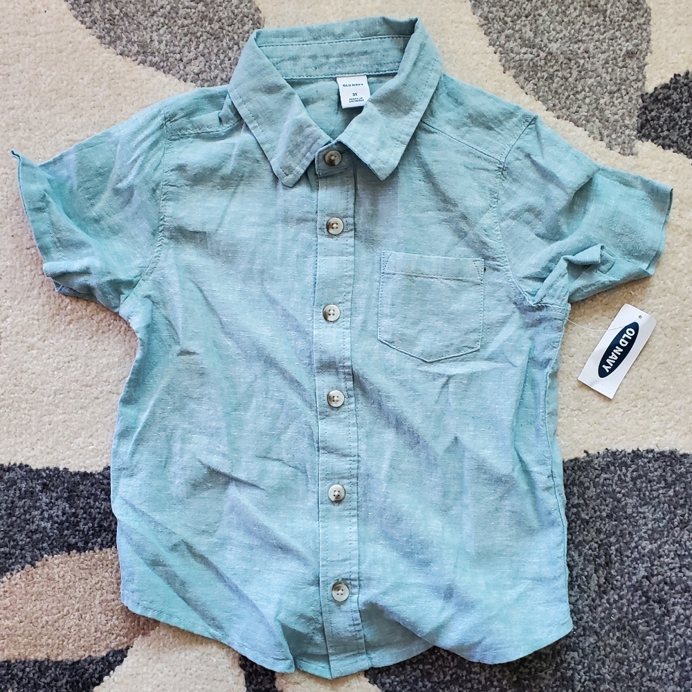 Old navy toddler button‎ down shirt 3T